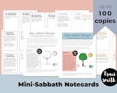 Mini Sabbath Notecards | Ideas for 1, 3, and 5 minute "Mini-Sabbaths" -- up to 100 Copies