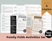 Family Faith Jar Printable - up to 6 copies