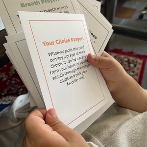 Cartes de prière pour les repas - jusqu'à 100 exemplaires