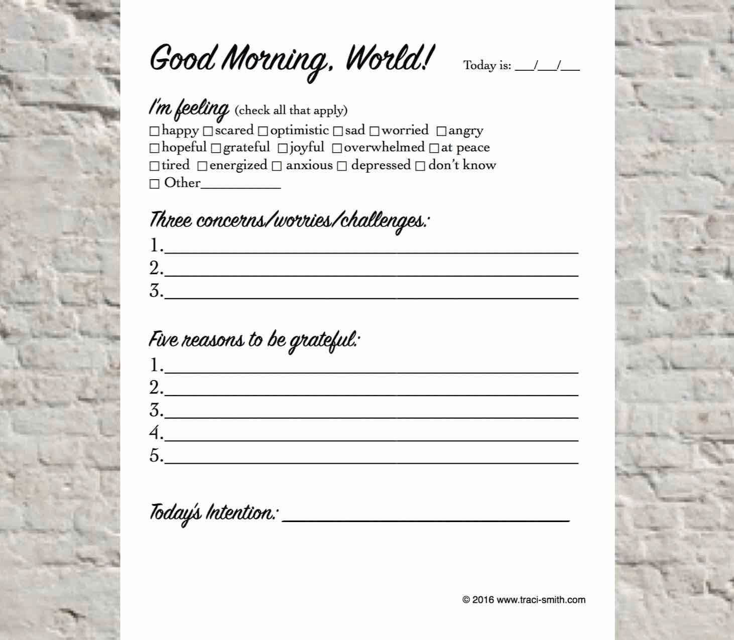 morning journal morning journal