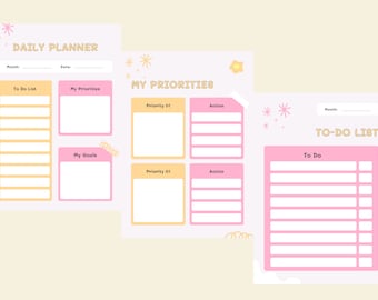 Leuke afdrukbare dagplanner