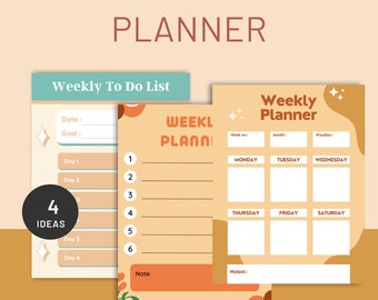 Wekelijkse takenlijstplanner