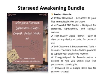 Starseed Awakening-bundel: 4 krachtige gidsen voor zelfontdekking en transformatie Krachtige bundel bevat 4 gidsen in pdf-indeling