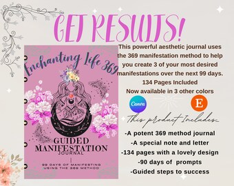 Enchanting Life 369 Digital Journal to Manifest Your Dreams with Ease Transformative Guide Intentional Living Self-Reflection Goal Setting