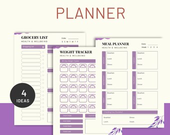 Maaltijdplanner met boodschappenlijstplanner