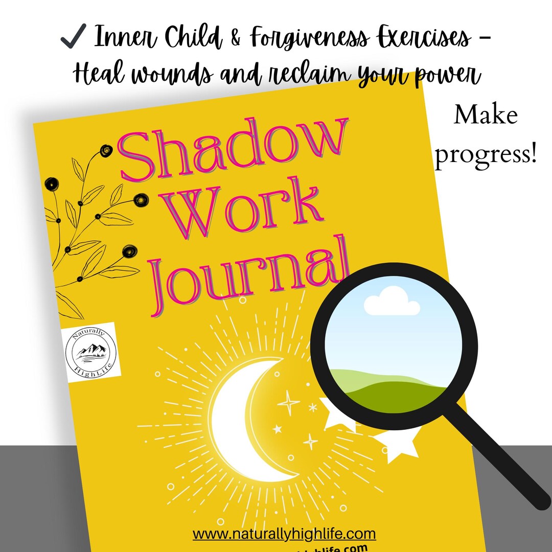 Yellow Shadow Work Journal | Digital Self-discovery Healing Workbook ...