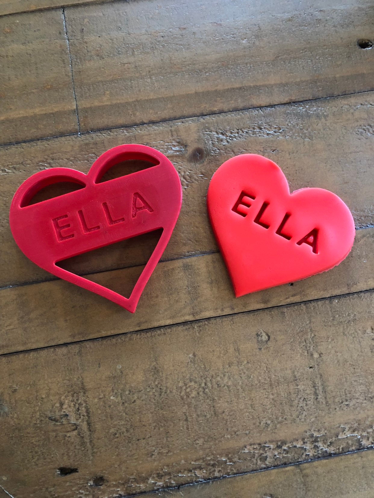 596. Conversation Hearts, Heart Cookie Cutters, Valentine's Day Cookie  Hearts, Wedding, Engagement, Personalized, 3D Printed, Fondant Cutter, Clay  Cutter