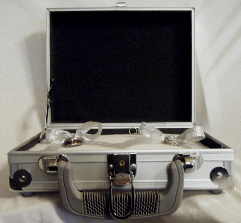 Clear Rhinestone Wedding Ring Security Briefcase Etsy