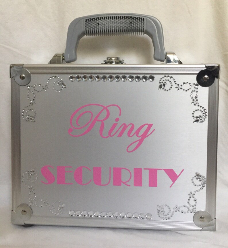 Clear Rhinestone Wedding Ring Security Briefcase Etsy