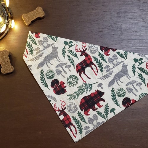Christmas Dog Bandana over the Collar Christmas Truck and Etsy