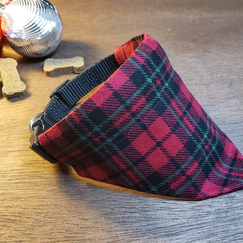 Christmas Dog Bandana over the Collar Christmas Moose // Etsy