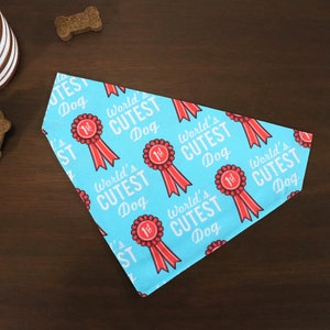Personalized Dog Bandana – Over the Collar, World's Cutest Dog