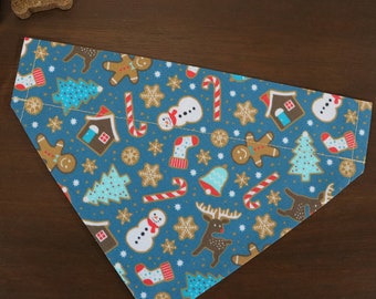Christmas Dog Bandana (Over the Collar) - Christmas Cookies