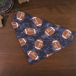 Football Dog Bandana Personalized (Over the Collar) Sports Bandana // Football Cat Bandana // Gift for pets //Slip on Bandana // Super Bowl