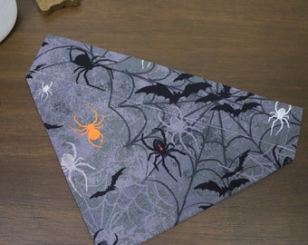 Halloween Dog Bandana (Over the Collar) - Spooky Spider Webs, Personalized Bandana