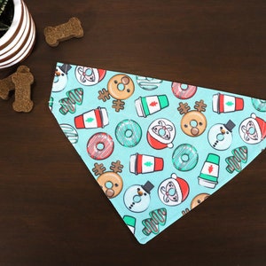 Christmas Dog Bandana Personalized (Over the Collar) - Christmas Sweet Treats Bandana // Cat Bandana // Winter bandana // Gift for Pet