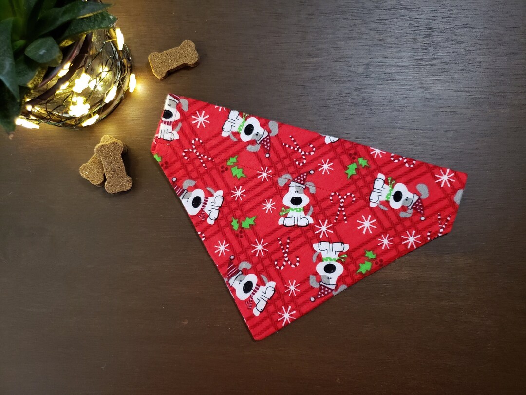 Christmas Dog Bandana over the Collar Christmas Dogs and Etsy