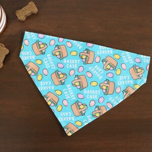 Easter Dog Bandana (Over the Collar) - Easter Bandana // Basket Case // Easter Cat Bandana // Gift for Pets // Slip on Bandana