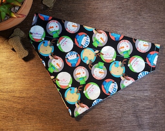 Christmas Dog Bandana (Over the Collar) - Winter Cat Bandana