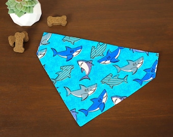 Personalized Shark Dog Bandana: Over-the-Collar Pet Bandana