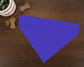 Dog Bandana Customized (Over the Collar) - Solid Color Bandana // Cat Bandana // Gift for Pets // Collar Bandana