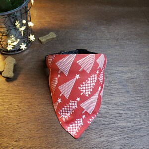 Christmas Dog Bandana (over the Collar) - Christmas Trees, Red or Multi ...