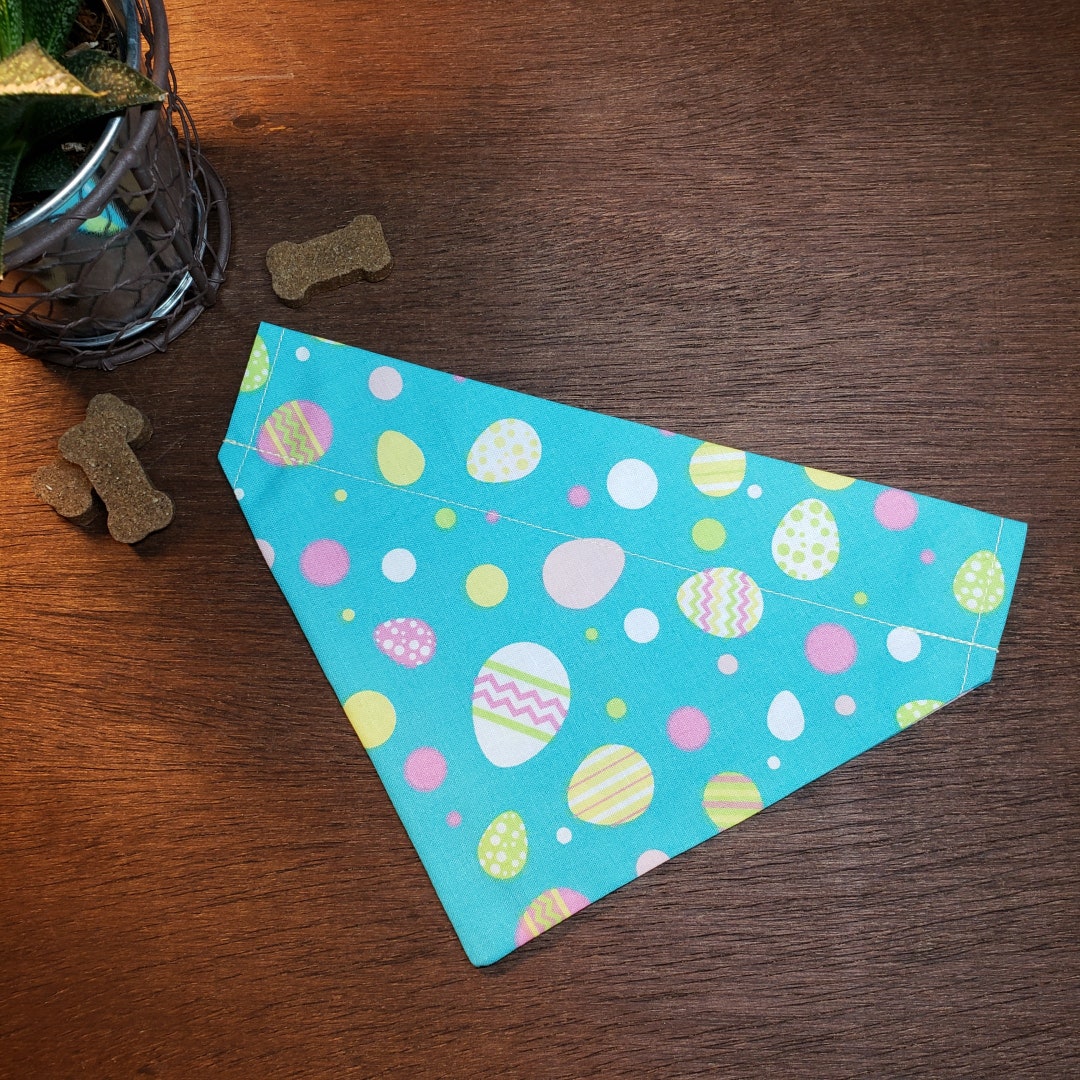 Easter Dog Bandana over the Collar Colorful Easter Eggs // Cat Bandana