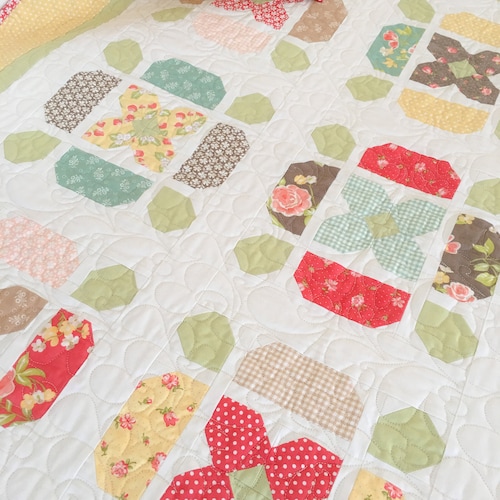 DIGITAL Pattern Purely Petals charm Pack Quilt Etsy