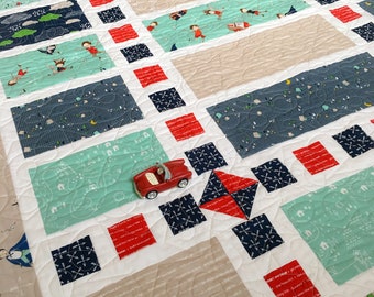 DIGITAAL patroon: Laten we spelen (Fat Quarter Quilt)