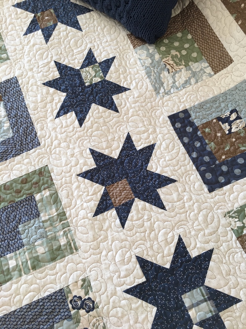 DIGITAL Pattern Star Watch jelly Roll Quilt Etsy