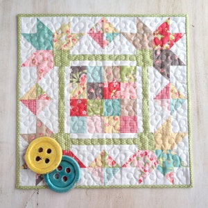 DIGITAL Pattern:  Picking Petals (Charm Pack Mini Quilt)