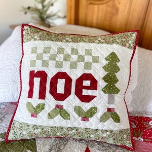 DIGITAL Pattern: Noel Mini Quilt or Pillow