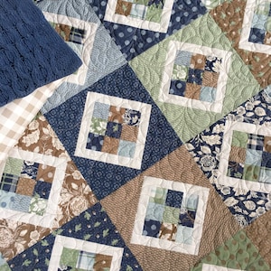 DIGITAL Pattern: 9 Patch Pivot (Fat Quarter Quilt)