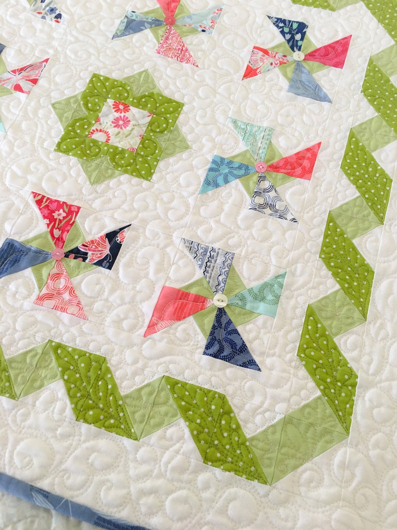 DIGITAL Pattern: Summer Breeze Mini Charm Pack Quilt image 2