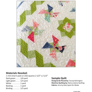 DIGITAL Pattern: Summer Breeze Mini Charm Pack Quilt image 5