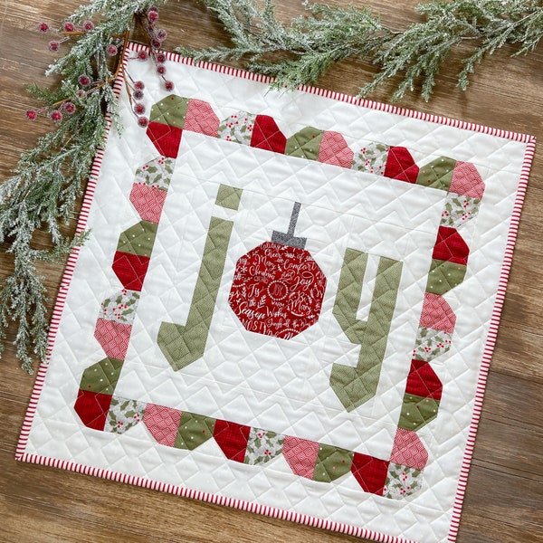 Motif NUMÉRIQUE : Joy Mini Quilt (versions Noël et automne)