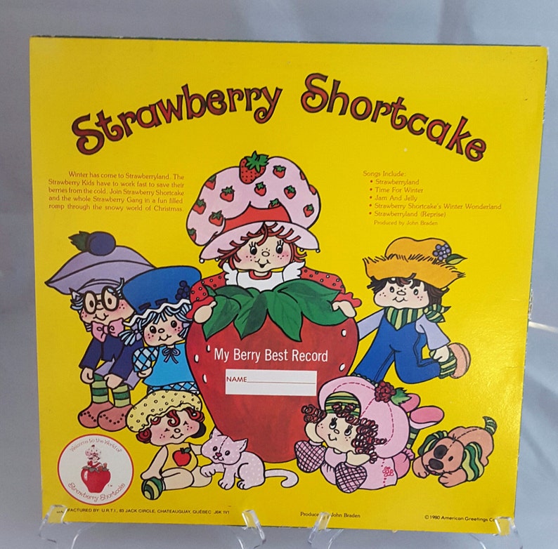 Strawberry Shortcake Christmas Album 1980 Vintage Etsy
