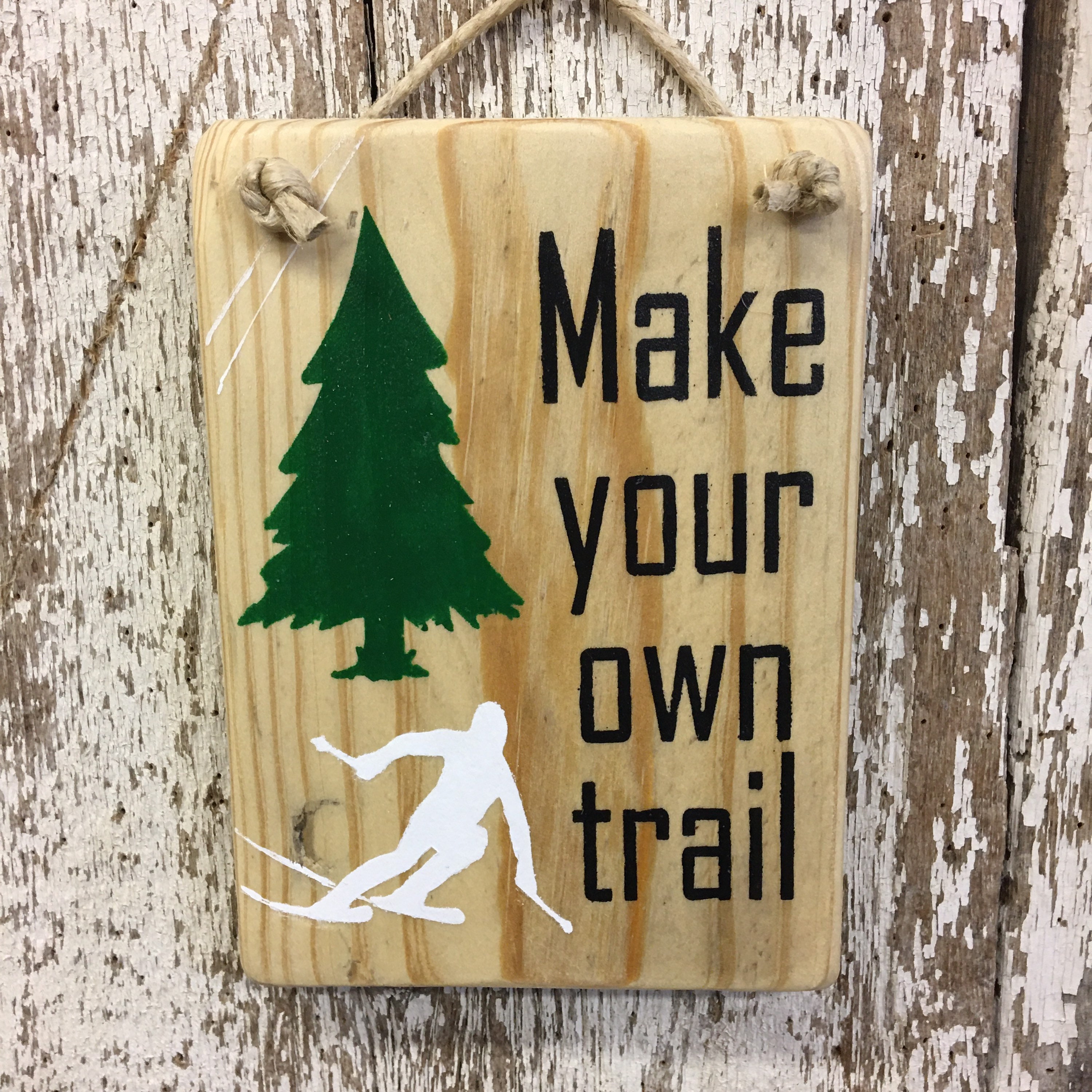 Skiing Gift for Skier Skiiing Sign Gift for Downhill Skier Etsy