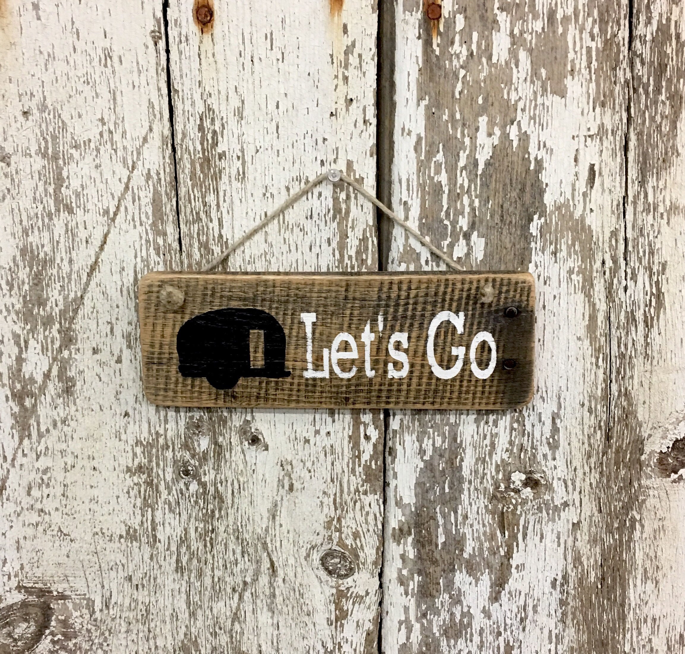 Pull Behind Camper Sign