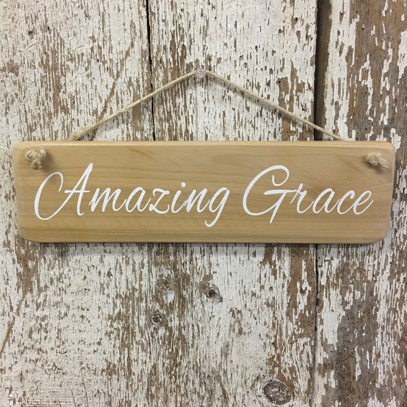 Amazing Grace Wall Decor Wall Art Amazing Grace Wood sign Etsy