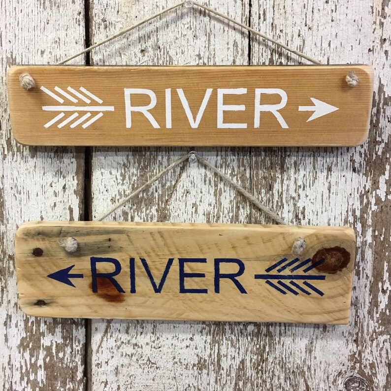 River Signs On Time Sign Wood Rustic Wooden Image 0