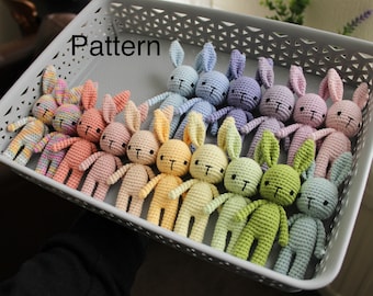 PATTERN for Mini crochet bunny by Priscillia Uloho