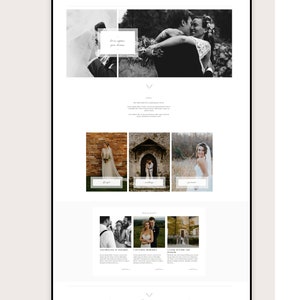 ProPhoto 7 & ProPhoto Website Hosted Template Design, Classic Wedding Photography ProPhoto Theme for Photographers INSTANT DOWNLOAD image 3