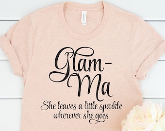 Mother's Day T-shirt for Grandma, Grandma T-shirt, New Grandma Gift, Gift for Grandma, Glamma T-Shirt, Unisex T-shirt
