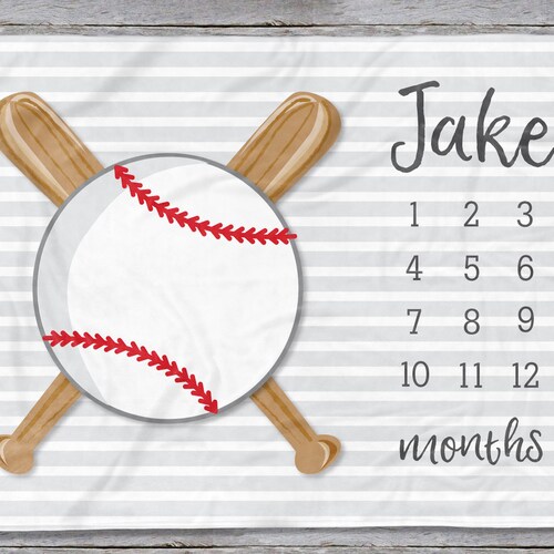 Thin Blue Line Baby Milestone Blanket Policeman Baby Blanket Etsy