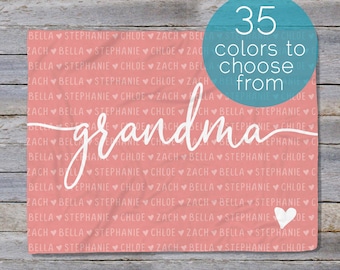 Grandmother Blanket, Grandma Gift ,Valentine Gift Grandma, Personalized Grandma Blanket, Custom Grandparent Blanket, Mom Blanket