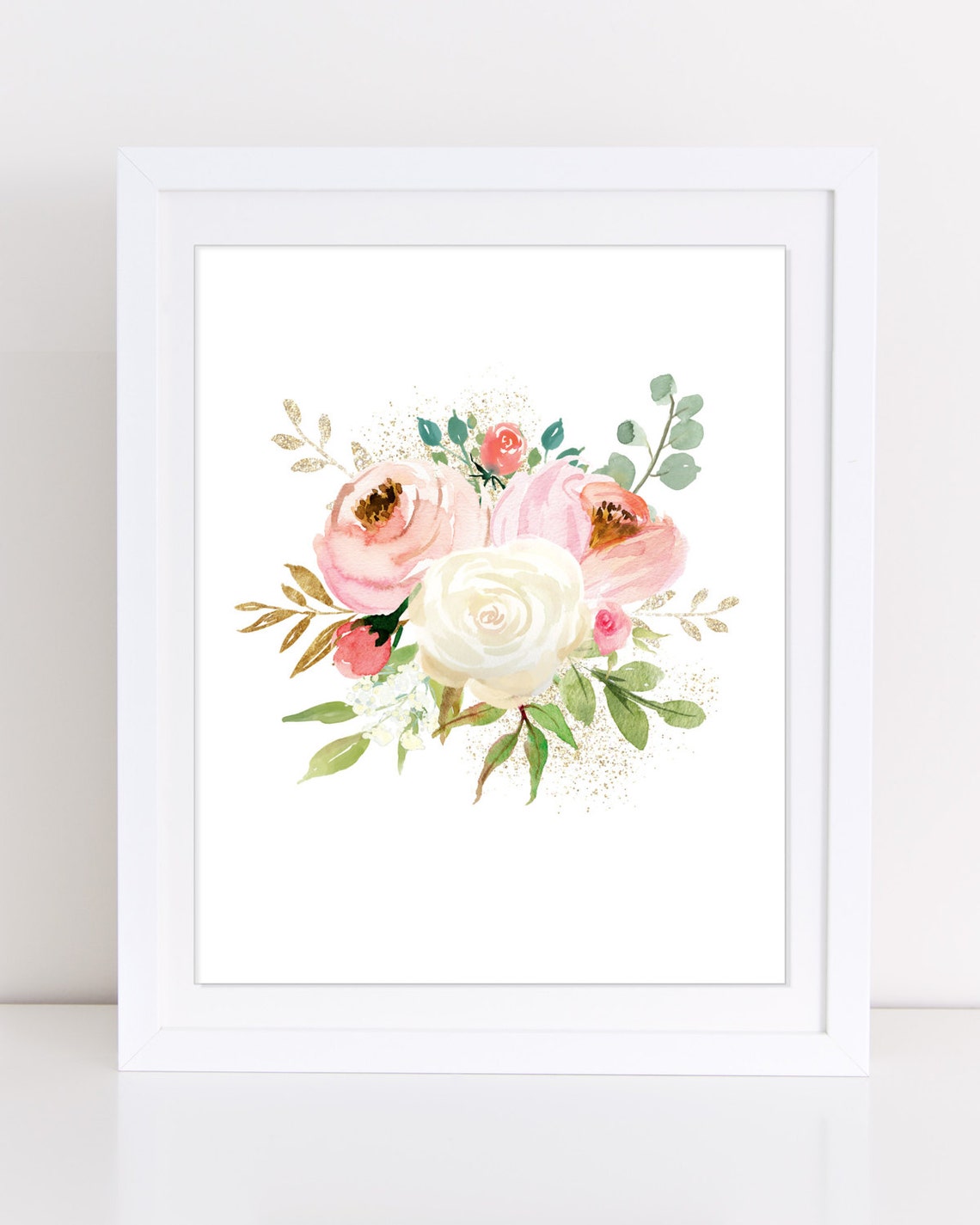 Floral Watercolor Nursery Prints Set of 3 Prints Watercolor Etsy