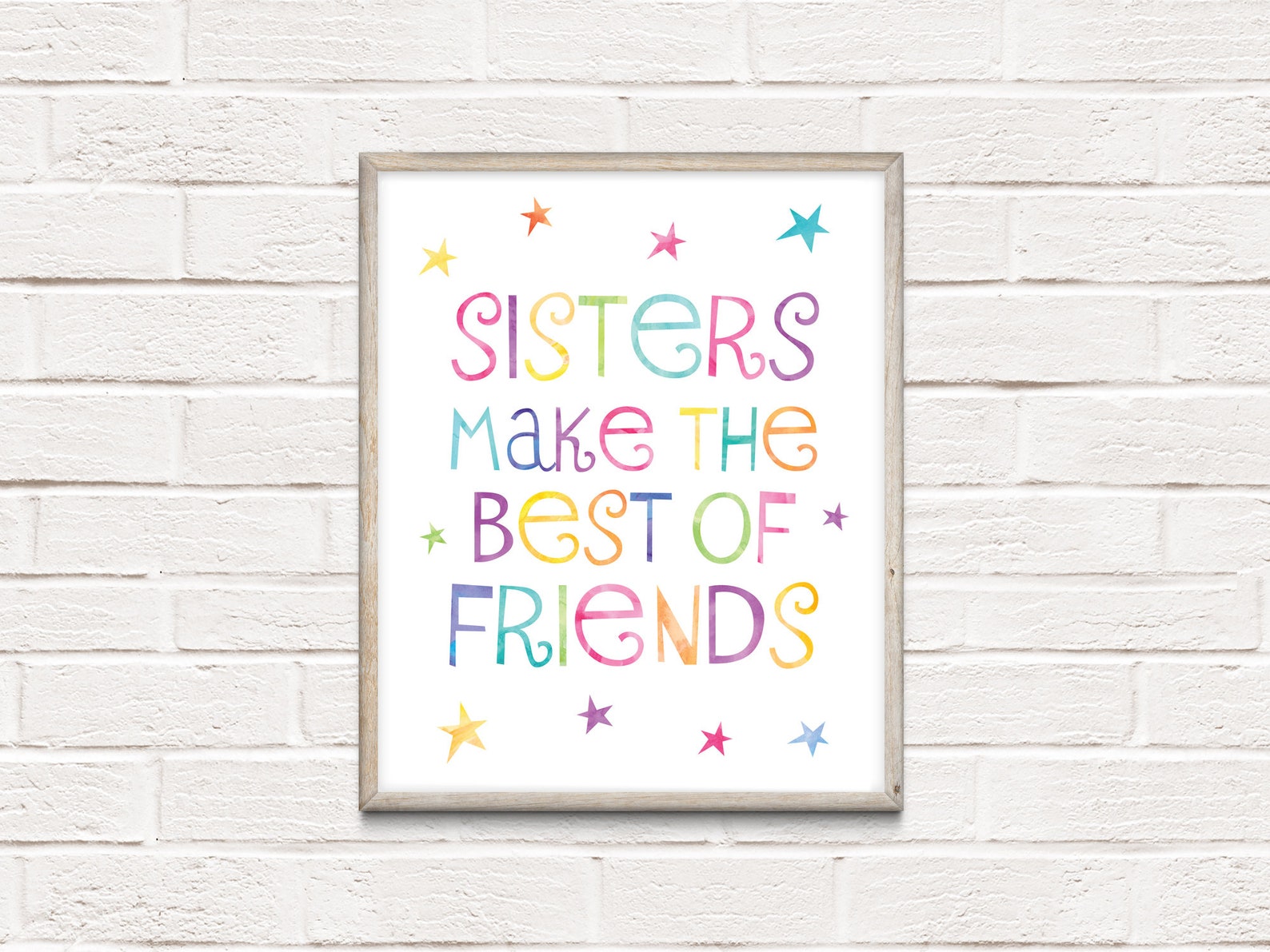 Sisters Wall Decor Sisters Make the Best Friends Twins Girls Etsy
