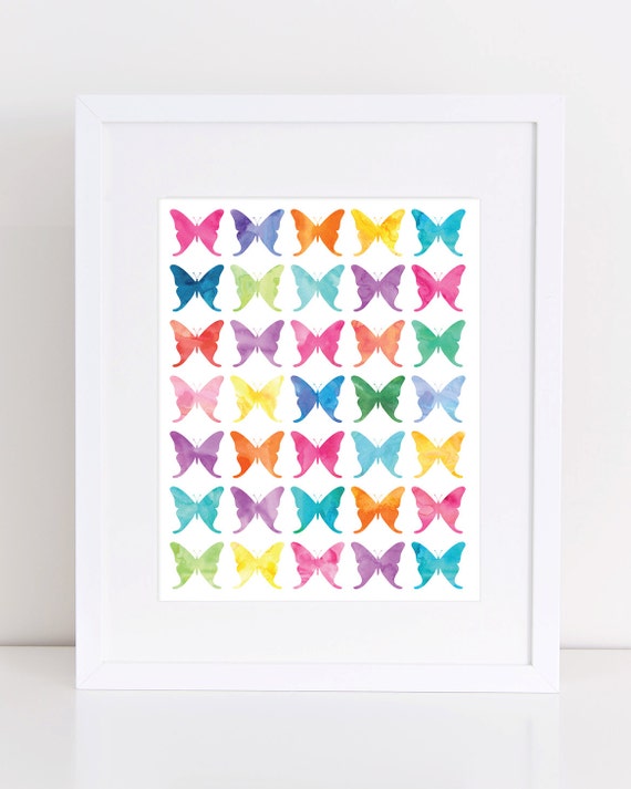 Butterfly Print Butterfly PRINTABLE Playroom Printable - Etsy