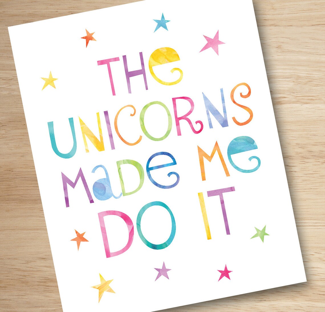Unicorn Print Printable Wall Art Unicorn Printable the - Etsy